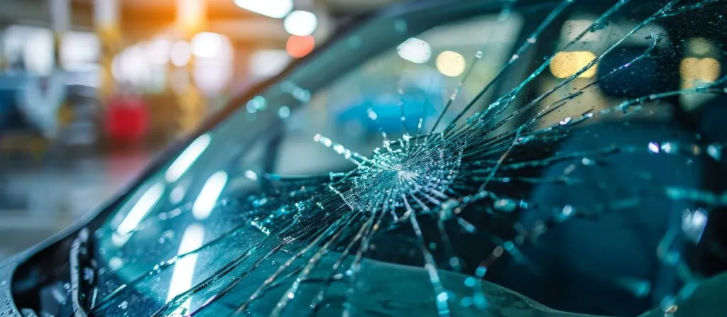 Windshield replacement on a vehicle